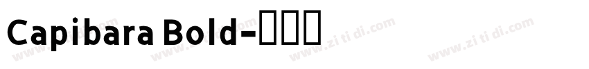 Capibara Bold字体转换